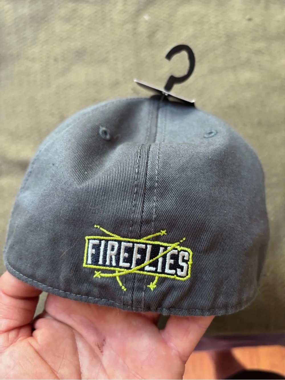 Fireflies ‘47 Franchise Gray Baseball Cap with Yellow Jar Patch